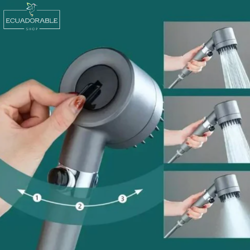 🚿 AquaNature Spa Shower™ - Cabezal de Ducha con Masajeador