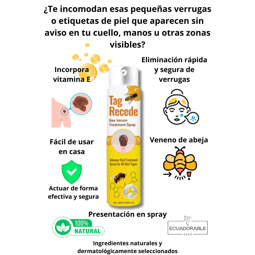 🐝Tag Recede - Despídete de las verrugas piel lisa y sin marcas