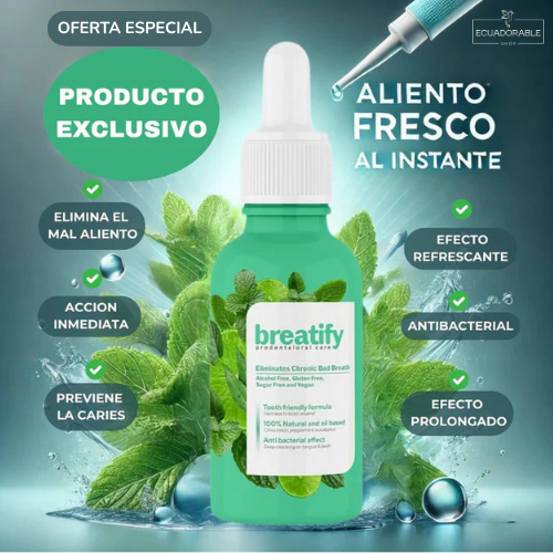 😮💨Breatify™ - Gotas Contra el Mal Aliento