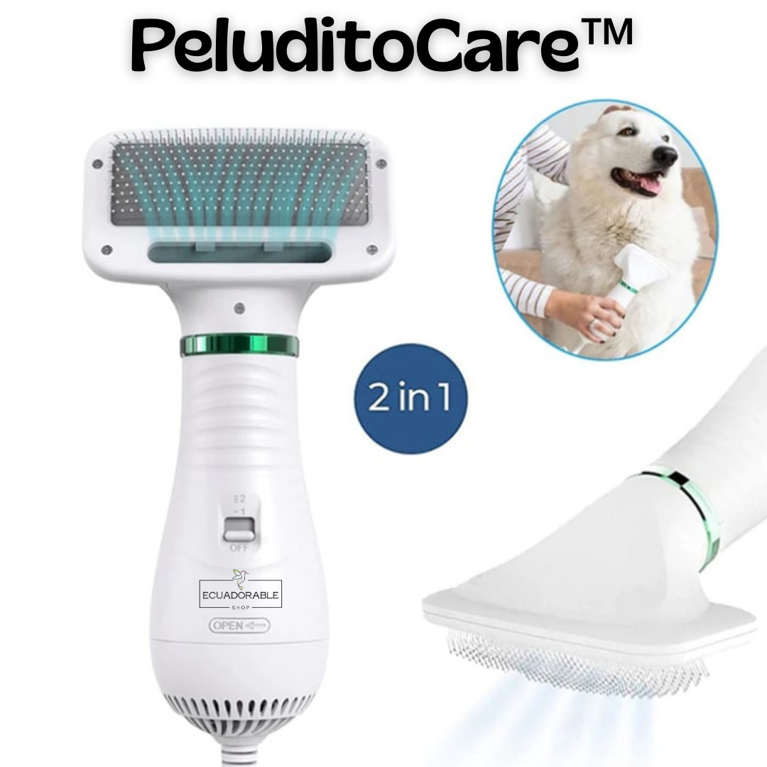 🐶PeluditoCare™ Seca, Cepilla y Consiente a tu Mascota en Minutos