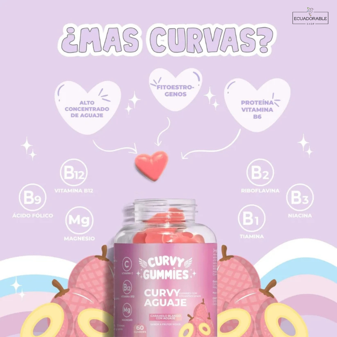 💖 Curvy Gummies | Moldea tu figura de forma natural y deliciosa